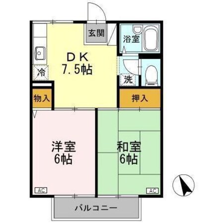 ホワイトハイツの物件間取画像